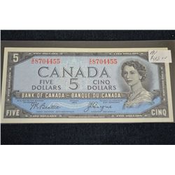 1954 $5 Canada Note - Devils Face - CUNC-GUNC