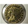 Image 1 : 1926 US 2.5 Dollar Gold Indian Head