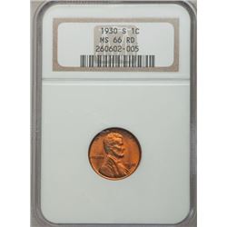 1930-S US Wheat 1-Cent MS-66!