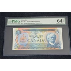 1954 $5 Canada Note - Replacement - CUNC-64