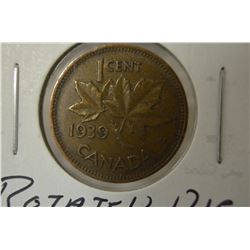 1939 Canada 1-Cent (Rotated Die)