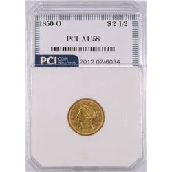 1850-O $2.5 US Gold Classic Head