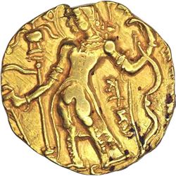 Gold Dinar of Gupta Dynasty of Chandragupta II.