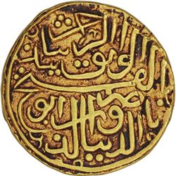 Gold Tanka of Gujarat Sultanate of  Nasir ud-Din Mahmud Shah I of Muhammadabad urf champanir Mint.