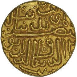 Gold Tanka of Gujarat Sultanate of Shams-ud-Din Muzaffar III.