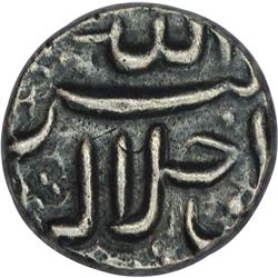 Silver Quarter Rupee of Akbar of Ahmadabad mint.