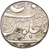 Image 2 : Silver One Quarter Rupee of Aurangzeb of out of flan Mint.