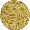 Image 1 : Gold Mohur of Aurangzeb Alamgir of Akbarabad Mustaqir-ul-khilafat Mint.