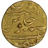 Image 2 : Gold Mohur of Aurangzeb Alamgir of Kashmir Mint.