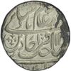 Image 1 : Silver Rupee of Awadh of Qitta Bareli in the name of Shah Alam II.