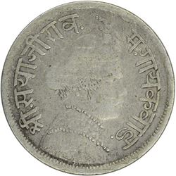 Silver 2 Annas of Baroda of Sayaji Rao III of Baroda Mint.