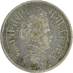Silver 4 Anna of Baroda of Sayaji Rao III of Baroda Mint.