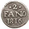 Image 2 : Silver Two Royaliners of Indo Danish of Tranquebar of Frederik VI.