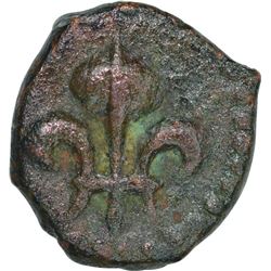 Bronze Half Doudou of India French of Pondichery Mint.