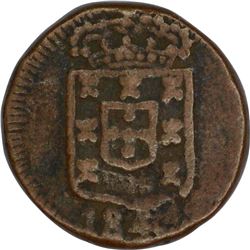 Copper Ten Reis of India Portuguese of Goa.