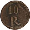 Image 2 : Copper Ten Reis of India Portuguese of Goa.