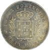 Image 2 : Silver Half Rupia of India Portuguese of of Louis I.
