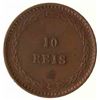 Image 2 : Copper Ten Reis of India Portuguese of Luiz I.