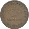 Image 2 : Copper One Fourth Tanga of India Portuguese of Colonial Coinage of Luiiz I.