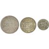 Image 1 : Set of Silver Rupee Three of different denominations of Bengal Presidency in the name of Shah Alam I