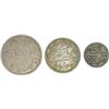 Image 2 : Set of Silver Rupee Three of different denominations of Bengal Presidency in the name of Shah Alam I