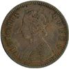 Image 2 : Copper one Twelfth Anna of Victoria Queen of Calcutta Mint of 1874.