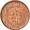 Image 1 : Copper One Twelfth Anna of Victoria Empress of Calcutta Mint of 1888.