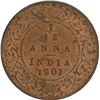 Image 1 : Copper One Twelfth Anna of Victoria Empress of Calcutta Mint of 1901.