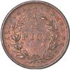 Image 2 : Copper Half Pice of East India Company of Calcutta Mint of 1853.