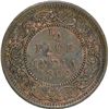 Image 1 : Copper Half Pice of Victoria Queen of Calcutta Mint of 1862.