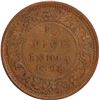 Image 1 : Copper Half Pice of Victoria Empress of Calcutta Mint of 1898.