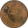 Image 1 : Copper Half Pice of Victoria Empress of Calcutta Mint of 1899.