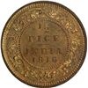 Image 1 : Bronze Half Pice of King George V of Calcutta Mint of 1916.