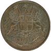 Image 1 : Copper One Quarter Anna of East India Company of Calcutta Mint of 1835.