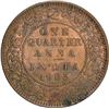 Image 1 : Copper One Quarter Anna of King Edward VII of Calcutta Mint of 1903.