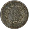 Image 2 : Silver Two Annas of Victoria Queen of Madras Mint of 1841.
