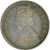 Image 2 : Silver Two Annas of Victoria Queen of Calcutta Mint of 1875.