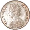 Image 2 : Silver Two Annas of Victoria Empress of Calcutta Mint of 1877.