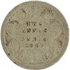 Image 1 : Silver Two Annas of Victoria Empress of Calcutta Mint of 1883.