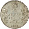 Image 1 : Silver Two Annas of King Edward VII of Calcutta Mint of 1906.