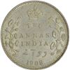 Image 1 : Silver Two Annas of King Edward VII of Calcutta Mint of 1908.