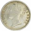 Image 1 : Silver Quarter Rupee of Victoria Queen of 1840.
