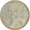 Image 2 : Silver Quarter Rupee of Victoria Queen of Calcutta Mint of 1862.
