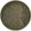 Image 2 : Silver Quarter Rupee of Victoria Empress of Bombay Mint of 1883.