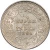 Image 1 : Silver Quarter Rupee of Victoria Empress of Calcutta Mint of 1891.