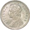 Image 2 : Silver Quarter Rupee of Victoria Empress of Calcutta Mint of 1891.