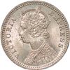 Image 2 : Silver Quarter Rupee of Victoria Empress of Calcutta Mint of 1898.