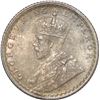 Image 2 : silver Quarter Rupee of King George V of Calcutta Mint of 1929.