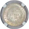 Image 2 : Silver Half Rupee of  Victoria Queen of Calcutta Mint of 1840.
