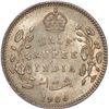 Image 1 : Silver Half Rupee of King Edward VII of Calcutta Mint of 1906.